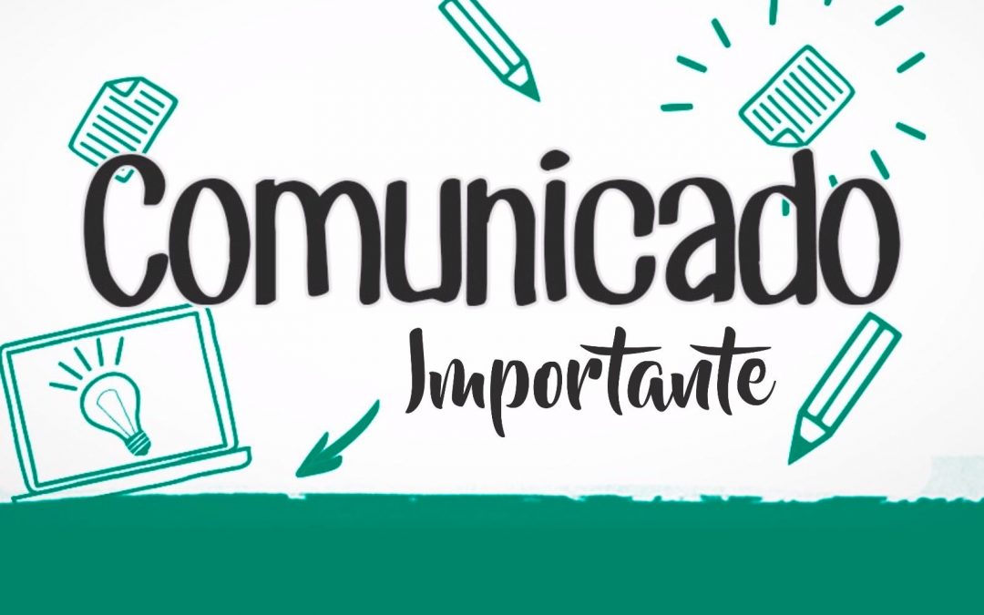 Informações sobre a suspensão das aulas.
