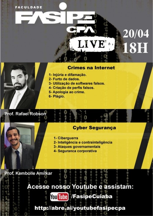 Live - Cyber Segurança e Crimes na Internet